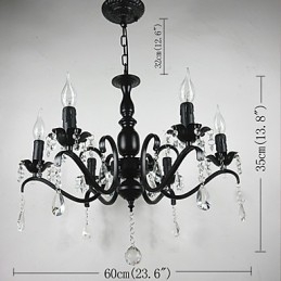 Candelabru Cristal Simplu Fier Lumanare Lumini Decorare Lămpi Iluminat