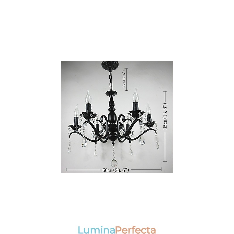 Candelabru Cristal Simplu Fier Lumanare Lumini Decorare Lămpi Iluminat