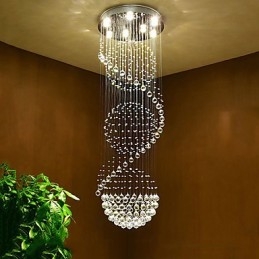 Candelabru de tavan din cristal pendanta Lampă de iluminat suspendat pentru interior acasă Lămpi pentru scări