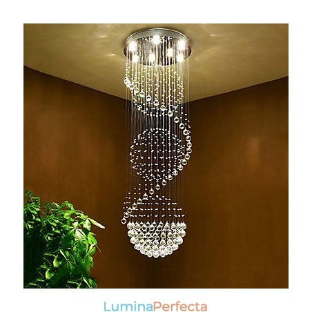 Candelabru de tavan din cristal pendanta Lampă de iluminat suspendat pentru interior acasă Lămpi pentru scări Candelabru de tavan din cristal pendanta Lampă de iluminat suspendat pentru interior acasă Lămpi pentru scări
