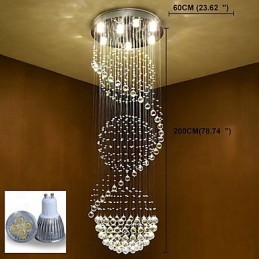 Candelabru de tavan din cristal pendanta Lampă de iluminat suspendat pentru interior acasă Lămpi pentru scări