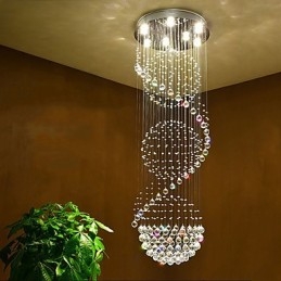 Candelabru de tavan din cristal pendanta Lampă de iluminat suspendat pentru interior acasă Lămpi pentru scări