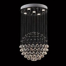 Modern Contemporan Tradițional Clasic Rustic Lodge Vintage Country Island Crystal Lampă suspendată din metal galvanizat