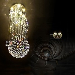 Candelabru de tavan din cristal pendanta Lampă de iluminat suspendat pentru interior acasă Lămpi pentru scări