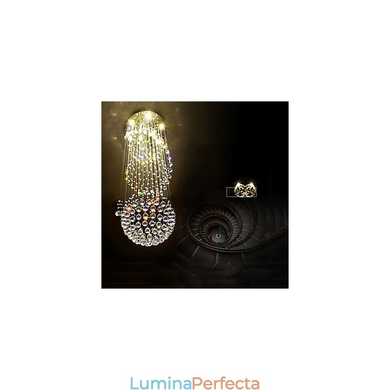 Candelabru de tavan din cristal pendanta Lampă de iluminat suspendat pentru interior acasă Lămpi pentru scări