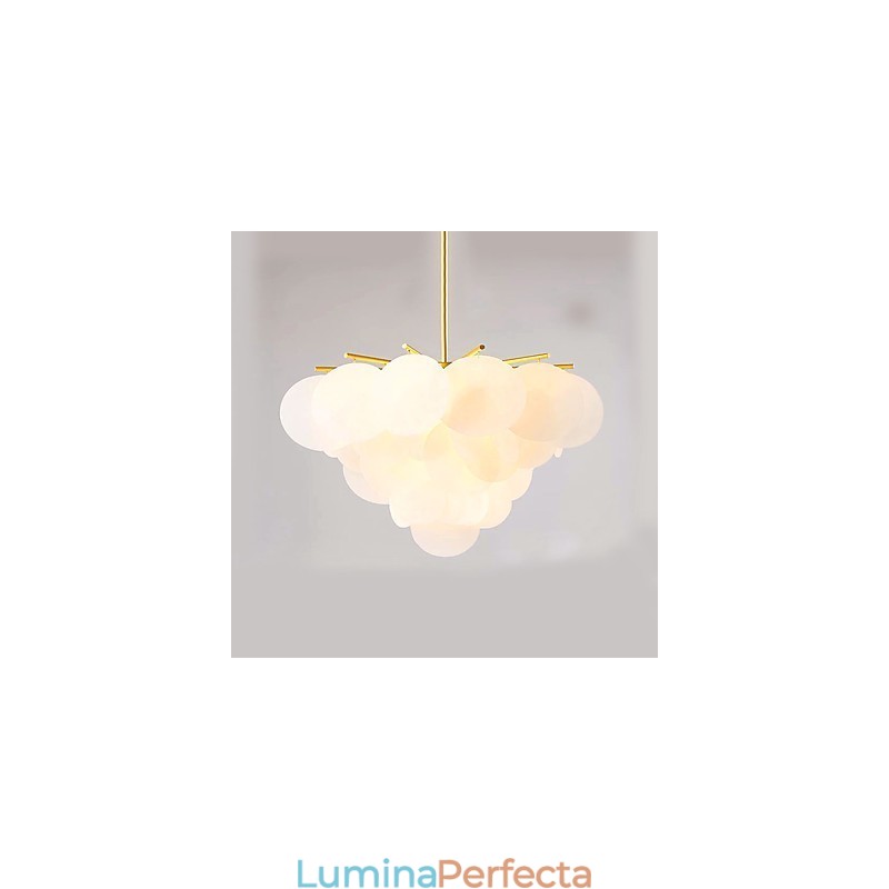 Caracteristică tradițională de pictură clasică pentru lumina suspendată din lemn de bambus în stil mini