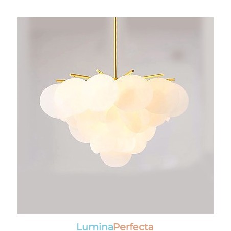 Caracteristică tradițională de pictură clasică pentru lumina suspendată din lemn de bambus în stil mini