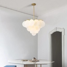 Caracteristică tradițională de pictură clasică pentru lumina suspendată din lemn de bambus în stil mini