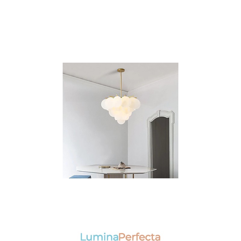 Caracteristică tradițională de pictură clasică pentru lumina suspendată din lemn de bambus în stil mini