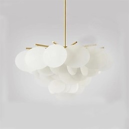 Caracteristică tradițională de pictură clasică pentru lumina suspendată din lemn de bambus în stil mini