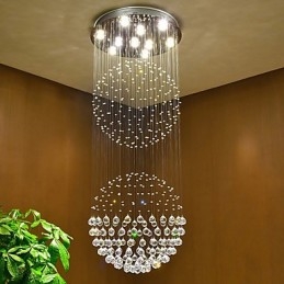 Lumină suspendată de tavan din cristal Candelabru de interior Iluminat suspendat pentru casă Corpuri de iluminat