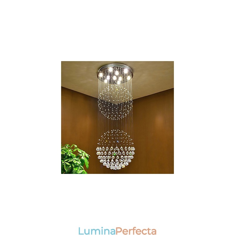 Lumină suspendată de tavan din cristal Candelabru de interior Iluminat suspendat pentru casă Corpuri de iluminat