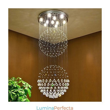 Lumină suspendată de tavan din cristal Candelabru de interior Iluminat suspendat pentru casă Corpuri de iluminat