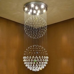 Lumină suspendată de tavan din cristal Candelabru de interior Iluminat suspendat pentru casă Corpuri de iluminat
