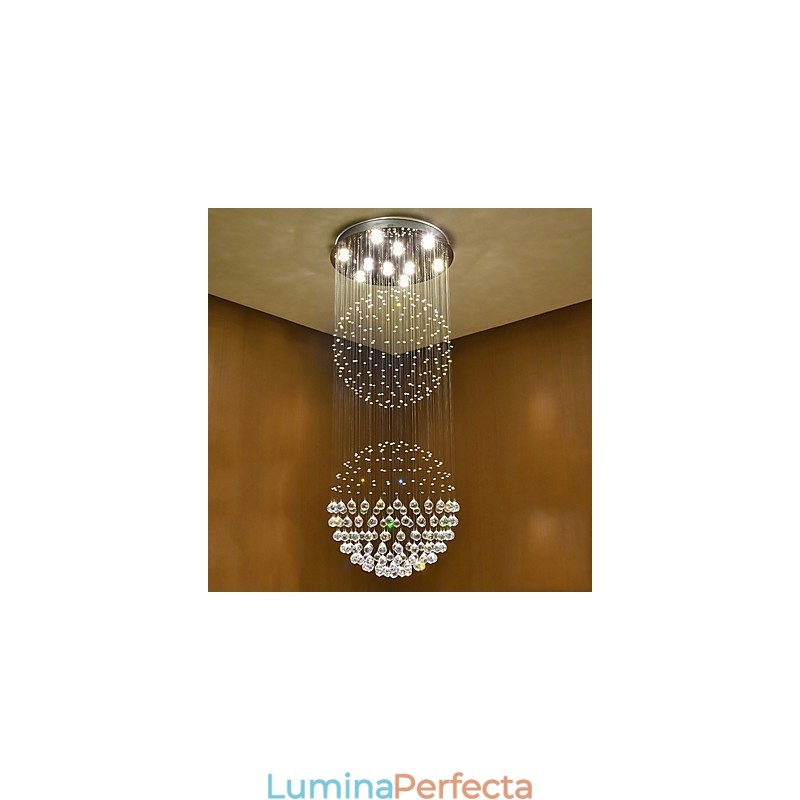 Lumină suspendată de tavan din cristal Candelabru de interior Iluminat suspendat pentru casă Corpuri de iluminat
