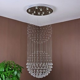 Lumină suspendată de tavan din cristal Candelabru de interior Iluminat suspendat pentru casă Corpuri de iluminat
