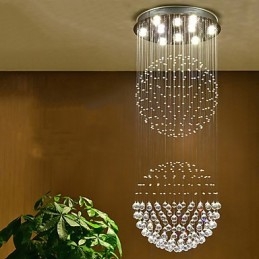 Lumină suspendată de tavan din cristal Candelabru de interior Iluminat suspendat pentru casă Corpuri de iluminat