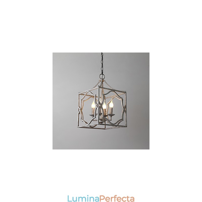 Vintage Metal American Industrial Loft Pictură Culoare Candelabru european Lampă de interior Decora Lampă suspendată