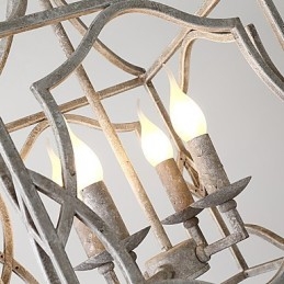 Vintage Metal American Industrial Loft Pictură Culoare Candelabru european Lampă de interior Decora Lampă suspendată