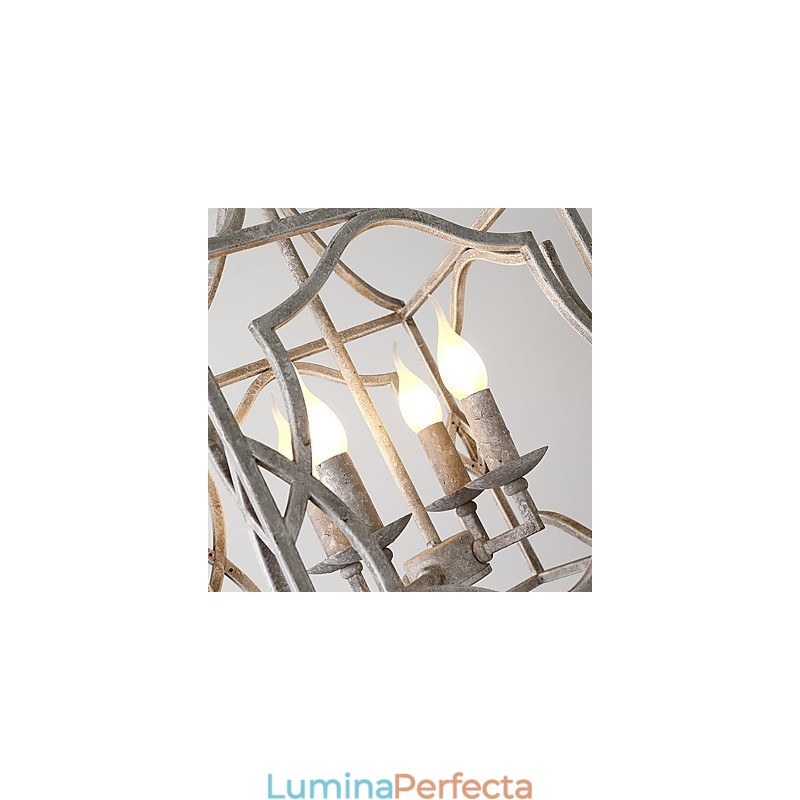 Vintage Metal American Industrial Loft Pictură Culoare Candelabru european Lampă de interior Decora Lampă suspendată