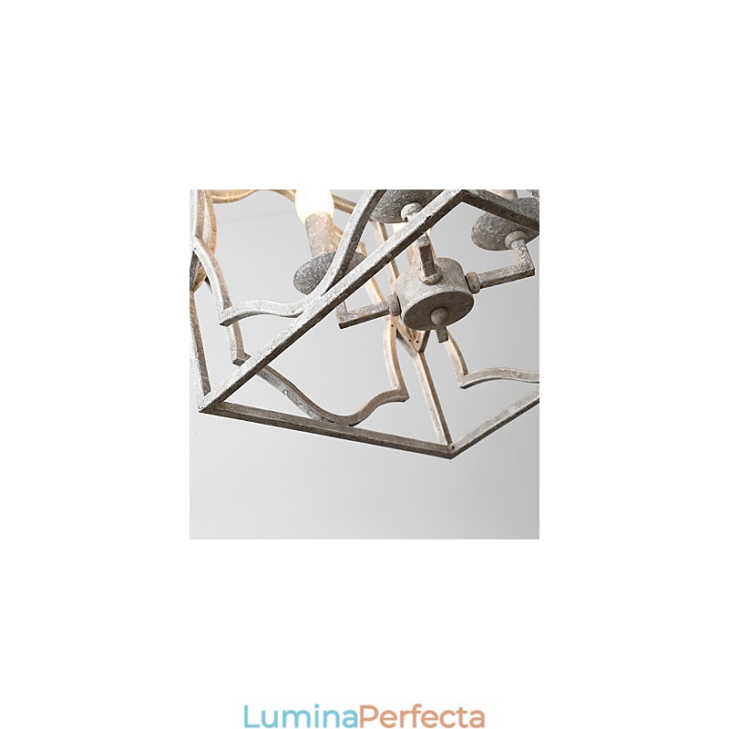 Vintage Metal American Industrial Loft Pictură Culoare Candelabru european Lampă de interior Decora Lampă suspendată