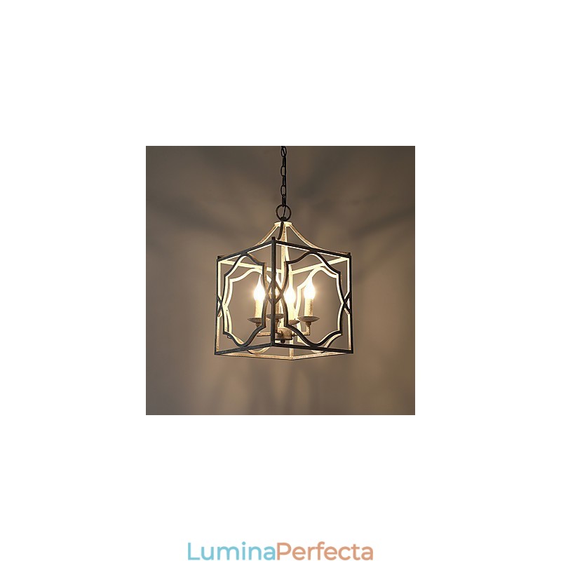 Vintage Metal American Industrial Loft Pictură Culoare Candelabru european Lampă de interior Decora Lampă suspendată