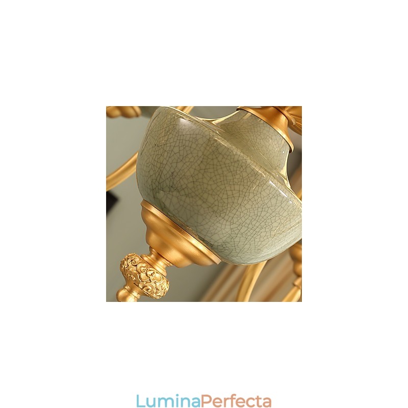 Candelabru din cupru Candelabru decorativ din jad