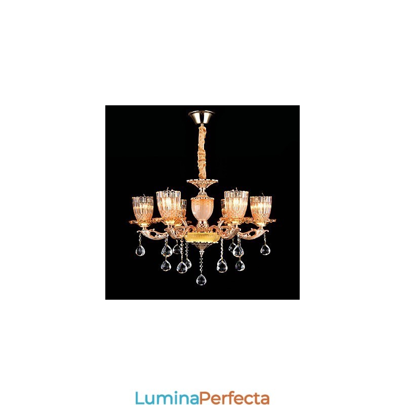 Modern, contemporan, tradițional, clasic, aliaj de zinc, caracteristică pentru lumina suspendată din metal în stil mini cristal