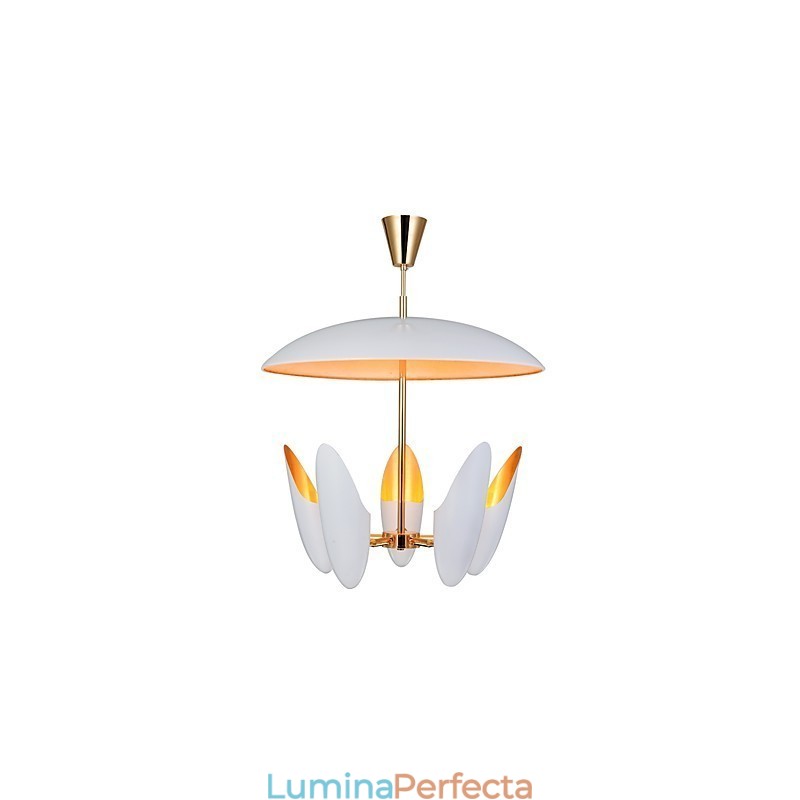 Candelabru cu 5 lumini Brief Art Lampă suspendată modernă și contemporană