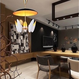 Candelabru cu 5 lumini Brief Art Lampă suspendată modernă și contemporană