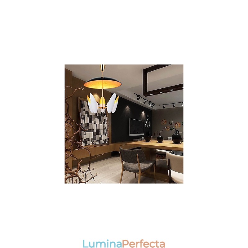 Candelabru cu 5 lumini Brief Art Lampă suspendată modernă și contemporană