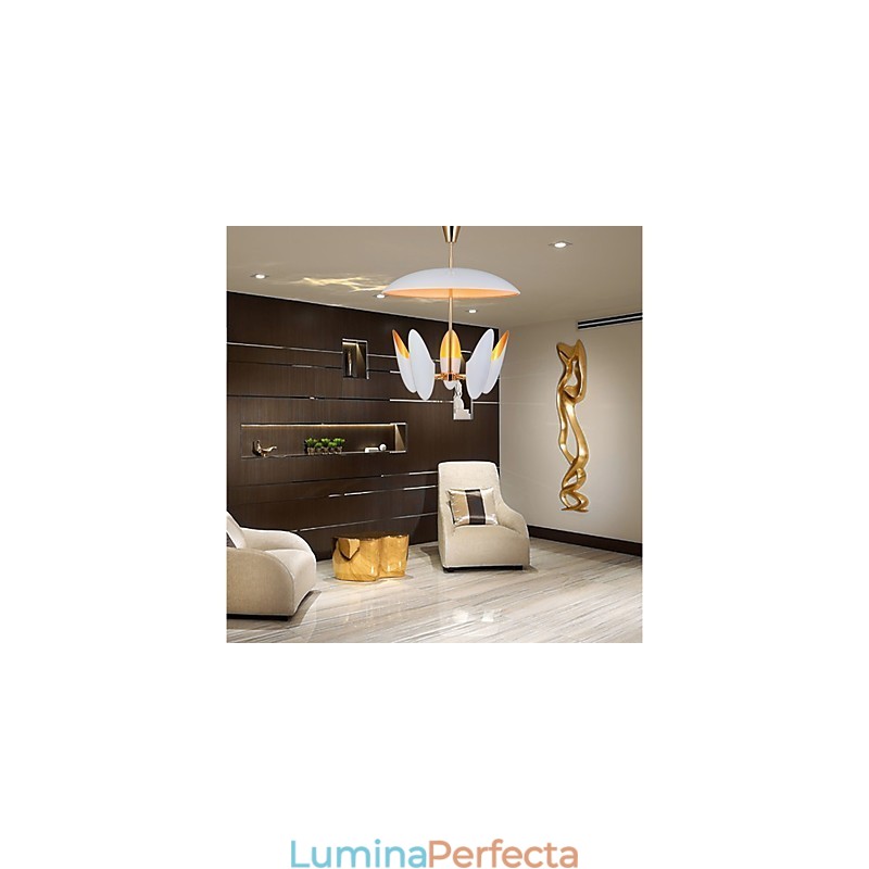 Candelabru cu 5 lumini Brief Art Lampă suspendată modernă și contemporană