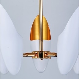 Candelabru cu 5 lumini Brief Art Lampă suspendată modernă și contemporană