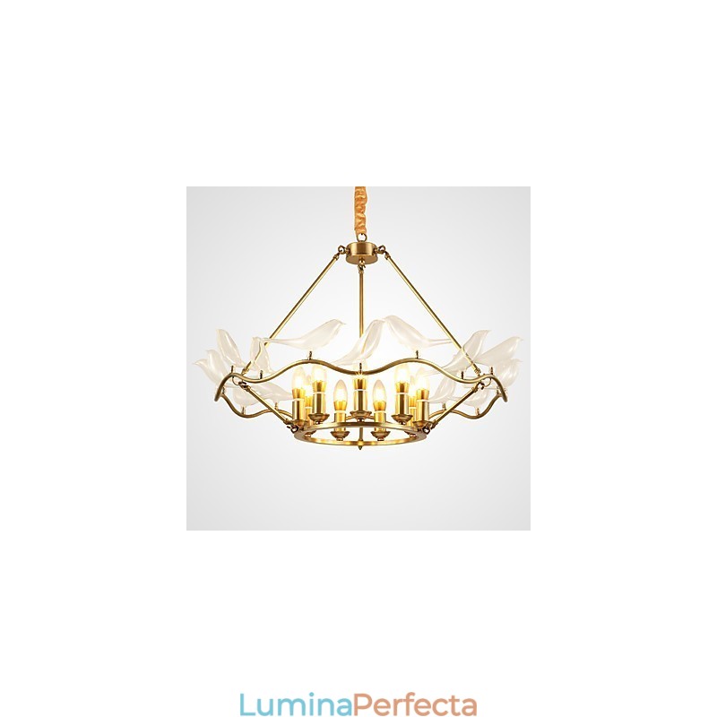 Caracteristică modernă și contemporană din alamă pentru candelabru metalic pentru designeri