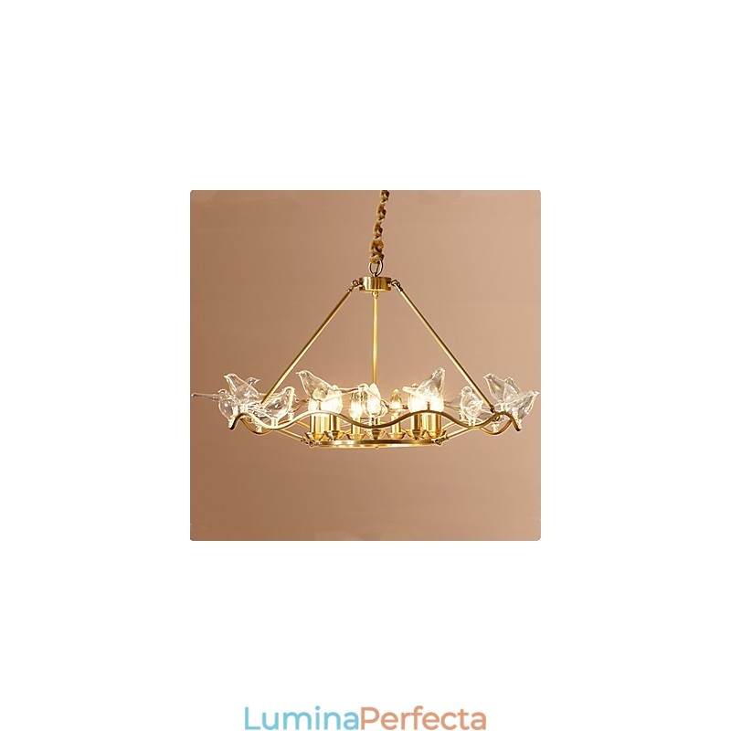 Caracteristică modernă și contemporană din alamă pentru candelabru metalic pentru designeri