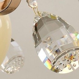 Caracteristică modernă și contemporană galvanizată pentru candelabru din metal cristal