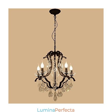 Candelabru de cristal cu 5 lumini Modern Contemporan Tradițional Clasic Rustic Lodge Vintage Retro Lantern Tambur Pictură de țară Candelabru de cristal cu 5 lumini Modern Contemporan Tradițional Clasic Rustic Lodge Vintage Retro Lantern Tambur Pictură de țară