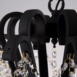 Candelabru de cristal cu 5 lumini Modern Contemporan Tradițional Clasic Rustic Lodge Vintage Retro Lantern Tambur Pictură de țară