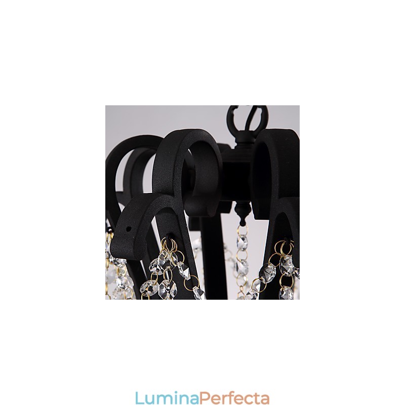 Candelabru de cristal cu 5 lumini Modern Contemporan Tradițional Clasic Rustic Lodge Vintage Retro Lantern Tambur Pictură de țară