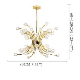 Plafoniera cu candelabru minimalist minimalist personalitate C