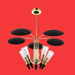 Candelabru de artă cu direcție personalizată reglabilă Candelabru cu lampă