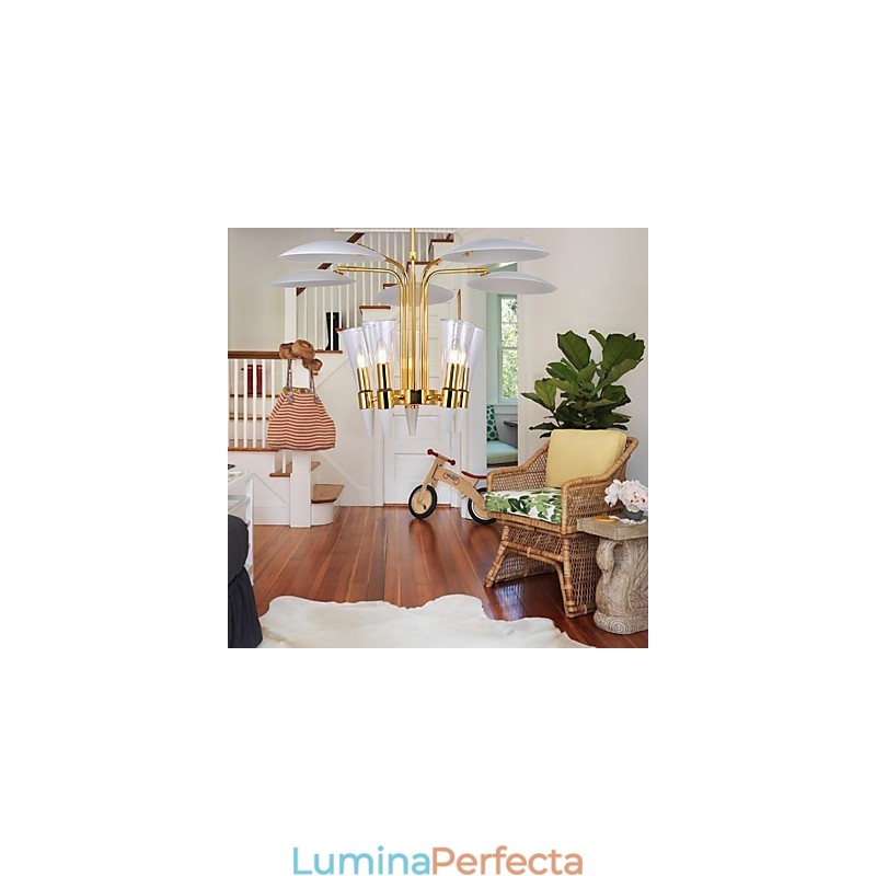Candelabru de artă cu direcție personalizată reglabilă Candelabru cu lampă