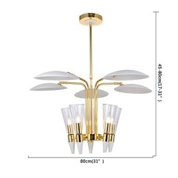 Candelabru de artă cu direcție personalizată reglabilă Candelabru cu lampă