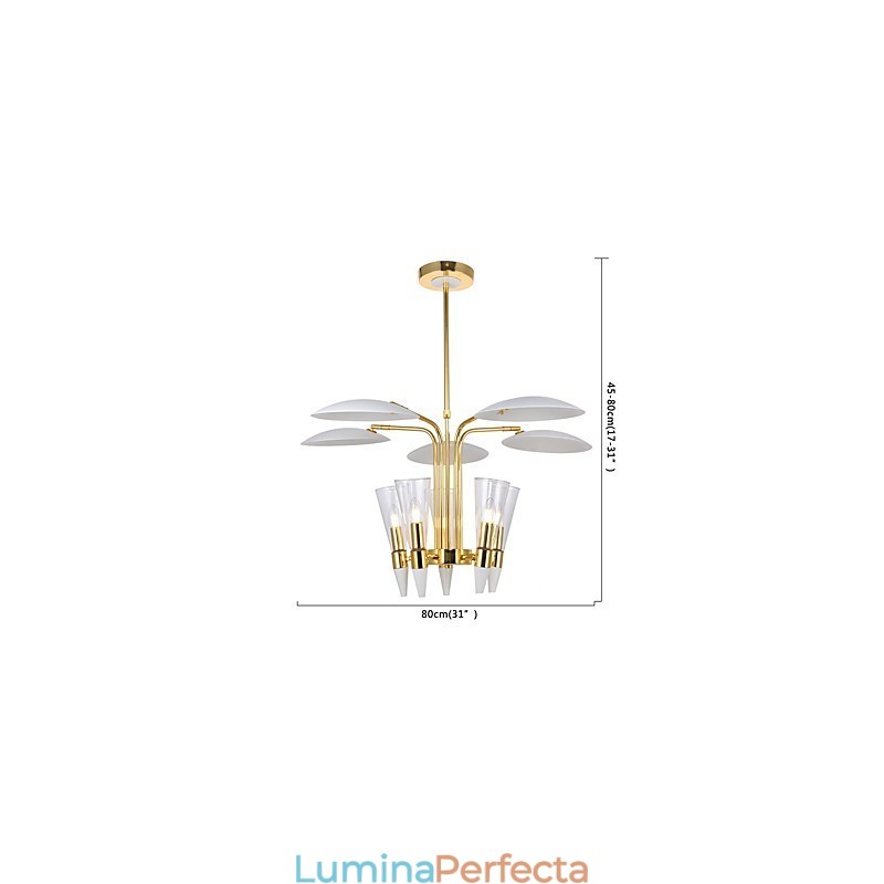 Candelabru de artă cu direcție personalizată reglabilă Candelabru cu lampă