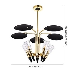Candelabru de artă cu direcție personalizată reglabilă Candelabru cu lampă