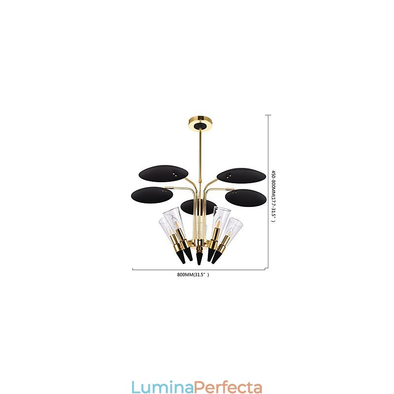 Candelabru de artă cu direcție personalizată reglabilă Candelabru cu lampă