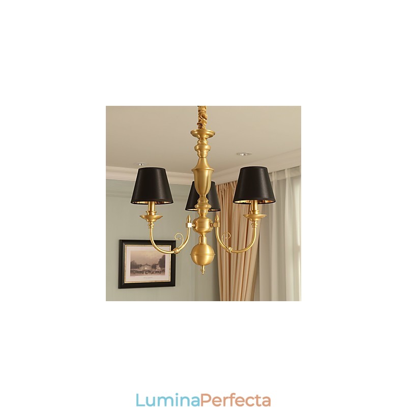 Candelabru Tradițional Clasic Country Alamă Caracteristică pentru Mini Style Metal 3 Becuri