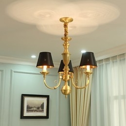 Candelabru Tradițional Clasic Country Alamă Caracteristică pentru Mini Style Metal 3 Becuri