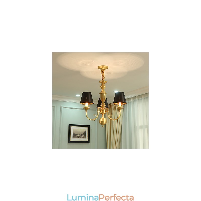 Candelabru Tradițional Clasic Country Alamă Caracteristică pentru Mini Style Metal 3 Becuri