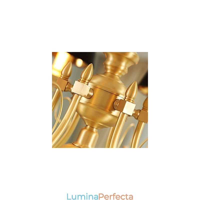 Candelabru Tradițional Clasic Country Alamă Caracteristică pentru Mini Style Metal 3 Becuri